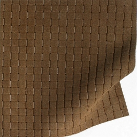 Embossed suede flesh split