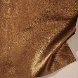 Metallised leather