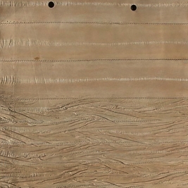 Panel of pleated eel leather